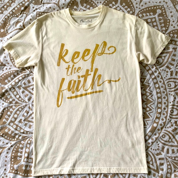 Keep the Faith Crazy Cool Threads Cream Tee - Picture 2 of 5